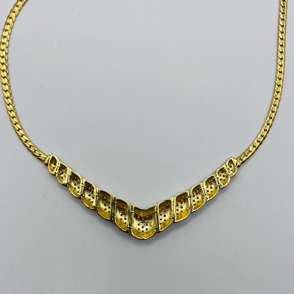 1.00 CT Elegant Natural Diamond Evening Necklace - Picture 5 of 6